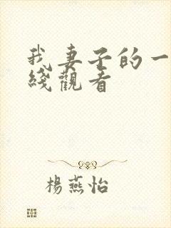 我妻子的一切在线观看封面