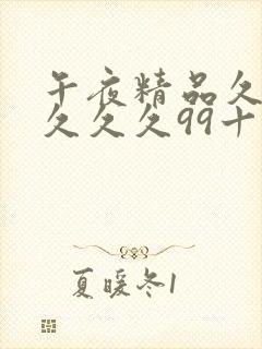 午夜精品久久久久久久99十八禁