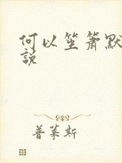 何以笙箫默 小说