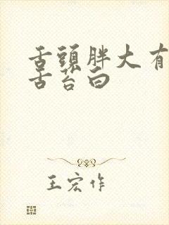 舌头胖大有齿痕舌苔白封面