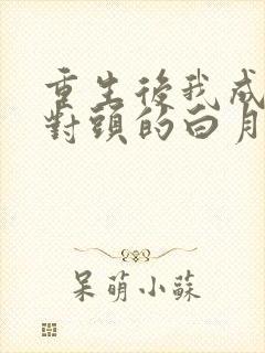 重生后我成了死对头的白月光