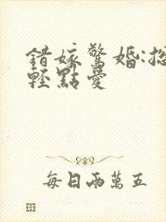 错嫁惊婚:总裁轻点爱