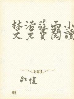 林浩苏雨小说全文免费阅读