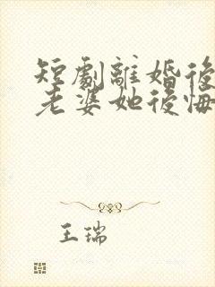 短剧离婚后总裁老婆她后悔了