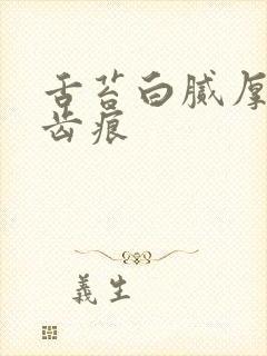 舌苔白腻厚 有齿痕