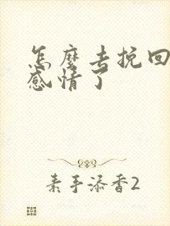 怎么去挽回一段感情了