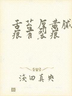 舌苔厚黄腻有齿痕有裂痕