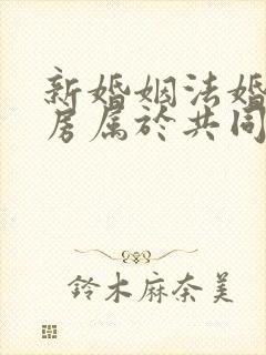 新婚姻法婚后买房属于共同财产吗