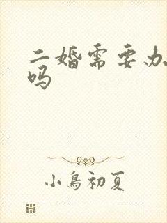 二婚需要办婚礼吗