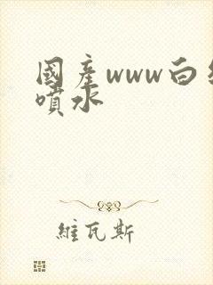 国产www白丝喷水封面