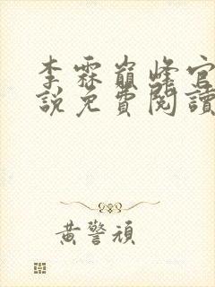 李霖巅峰官场小说免费阅读