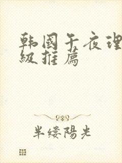 韩国午夜理伦三级推荐