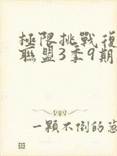 极限挑战复仇者联盟3季9期