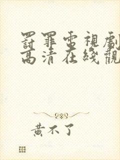 罚罪电视剧免费高清在线观看封面