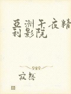 亚洲午夜精品福利影院封面