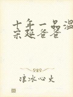 十年一品温如言宋延爸爸