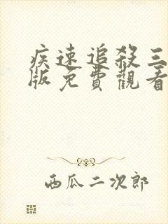 疾速追杀三国语版免费观看