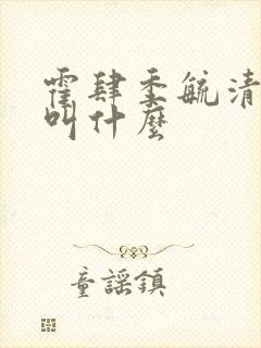 霍肆季毓清小说叫什么