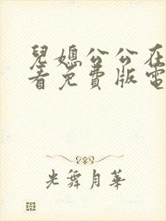 儿媳公公在线观看免费版电视剧全集