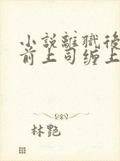 小说离职后我被前上司缠上免费阅读全文