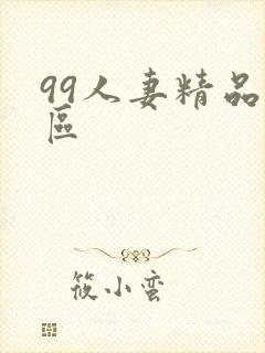 99人妻精品一区封面