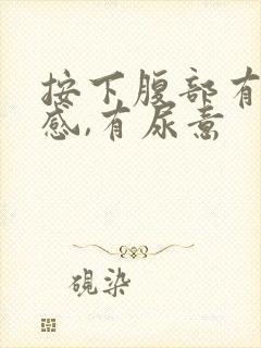 按下腹部有疼痛感,有尿意