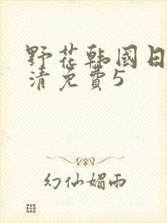 野花韩国日本高清免费5封面