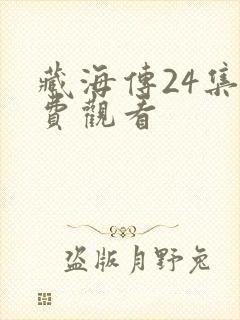 藏海传24集免费观看