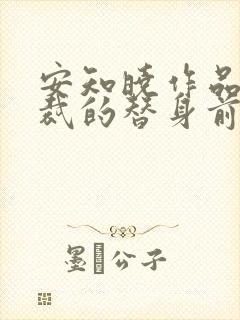 安知晓作品:总裁的替身前妻完本