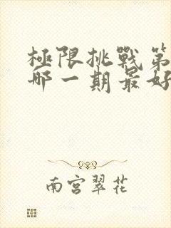 极限挑战第四季哪一期最好看