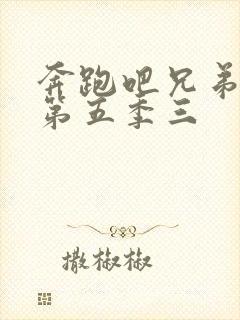 奔跑吧兄弟第季第五季三封面