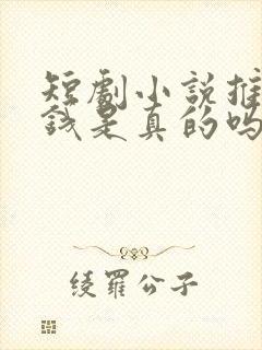 短剧小说推文赚钱是真的吗封面