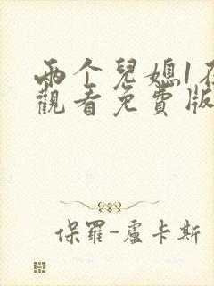 两个儿媳1在线观看免费版电视剧