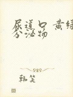 尿道口 黄绿色分泌物封面