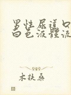 男性尿道口有乳白色液体流出是怎么回事