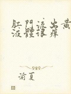 肛门流出黄黄的液体很痒