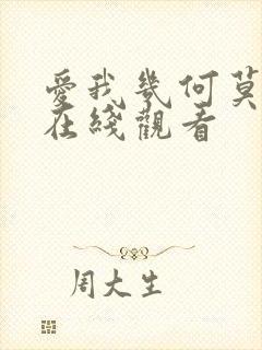 爱我几何莫妮卡在线观看封面