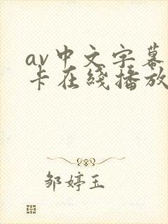 av中文字幕不卡在线播放