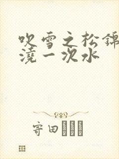 吹雪之松锦多久浇一次水