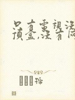 只有电视没有机顶盒,没有网络怎么看电视