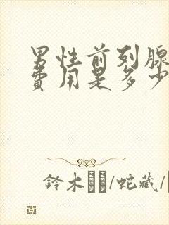 男性前列腺治疗费用是多少