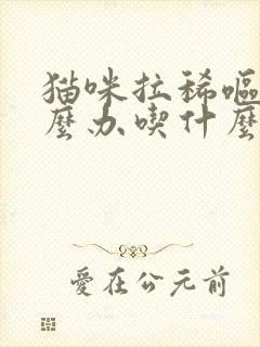 猫咪拉稀呕吐怎么办吃什么药