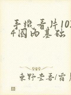 手机看片1024国内基础封面