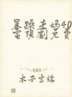 暴躁老妈40集电视剧免费播放