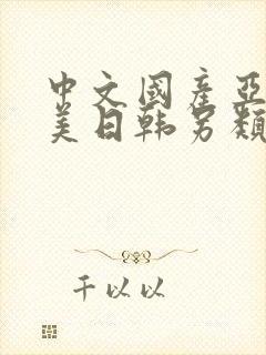 中文国产亚洲欧美日韩另类精品