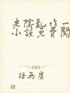 光阴乱作一团的小说免费阅读