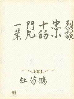 一门十忠烈主角叶凡的小说