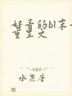 好看的bl末世重生文