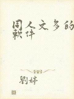 同人文多的小说软件