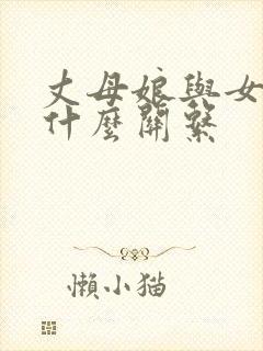 丈母娘与女婿是什么关系